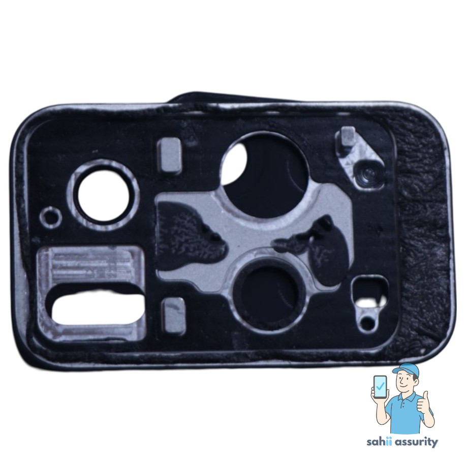 Camera Lens Glass with Frame for Xiaomi 11i Black thumbnail